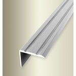 Γωνία αλουμινίου για σκαλοπάτια 235 εύκαμπτη F4G silver brushed