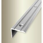 Γωνία αλουμινίου για σκαλοπάτια 235 εύκαμπτη F4G silver brushed