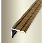 Γωνία αλουμινίου για σκαλοπάτια 235 εύκαμπτη H31 oak dark