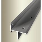 Προφίλ αλουμινίου για ακμές σκαλοπατιών 206 F2 stainless steel optic