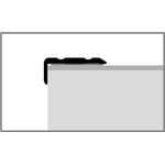 Γωνία αλουμινίου για σκαλοπάτια 236