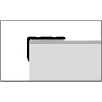 Γωνία αλουμινίου για σκαλοπάτια 237 εύκαμπτη