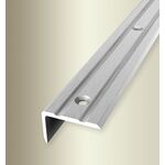 Γωνία αλουμινίου για σκαλοπάτια 237 εύκαμπτη F4G silver brushed