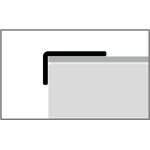 Γωνία αλουμινίου για σκαλοπάτια 401 εύκαμπτη