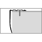 Γωνία αλουμινίου για σκαλοπάτια 540