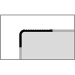 Γωνία αλουμινίου για σκαλοπάτια 545